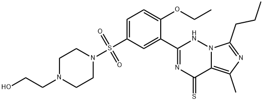 Hydroxythiovardenafil Struktur