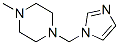 Piperazine, 1-(1H-imidazol-1-ylmethyl)-4-methyl- (9CI) Struktur