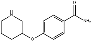 4-(PIPERIDIN-3-YLOXY)-BENZAMIDE Struktur