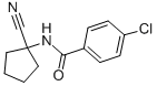 4-CHLORO-N-(1-CYANO-CYCLOPENTYL)-BENZAMIDE Struktur