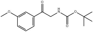 [2-(3-METHOXY-PHENYL)-2-OXO-ETHYL]-CARBAMIC ACID TERT-BUTYL ESTER Struktur