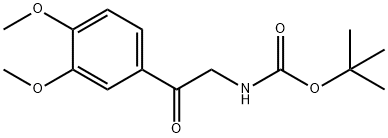 [2-(3,4-DIMETHOXY-PHENYL)-2-OXO-ETHYL]-CARBAMIC ACID TERT-BUTYL ESTER Struktur