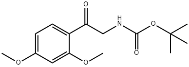 [2-(2,4-DIMETHOXY-PHENYL)-2-OXO-ETHYL]-CARBAMIC ACID TERT-BUTYL ESTER Struktur