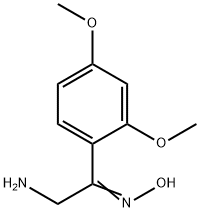 2-AMINO-1-(2,4-DIMETHOXY-PHENYL)-ETHANONE OXIME Struktur