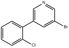 3-BROMO-5-(2-CHLOROPHENYL)-PYRIDINE Struktur