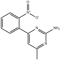 4-METHYL-6-(2-NITROPHENYL)PYRIMIDIN-2-AMINE Struktur