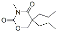 5,6-Dihydro-3-methyl-5,5-dipropyl-2H-1,3-oxazine-2,4(3H)-dione Struktur