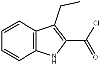 Indole-2-carbonyl chloride, 3-ethyl- (7CI) Struktur