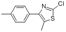 2-CHLORO-5-METHYL-4-(4-METHYLPHENYL)THIAZOLE Struktur