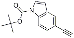 1H-Indole-1-carboxylicacid,5-ethynyl-,1,1-diMethylethylester Struktur