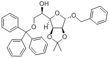 BENZYL 2,3-O-ISOPROPYLIDENE-6-TRITYL-ALPHA-D-MANNOFURANOSE Struktur