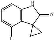 4'-fluoro-Spiro[cyclopropane-1,3'-[3H]indol]-2'(1'H)-one Struktur