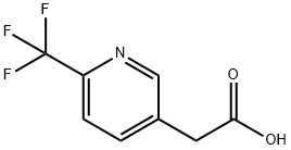 (6-Trifluoromethyl-pyridin-3-yl)-acetic acid Struktur