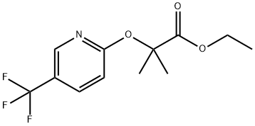 2-甲基-2-[[5-(三氟甲基)吡啶-2-基]氧基]丙酸乙酯, 913849-17-9, 結(jié)構(gòu)式