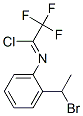 N-[2-(1-BROMOETHYL)PHENYL]-2,2,2-TRIFLUOROACETIMIDOYL CHLORIDE Struktur