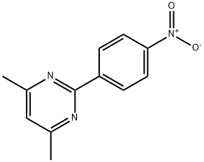 4,6-DIMETHYL-2-(4-NITROPHENYL)PYRIMIDINE Struktur