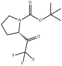 (S)-tert-butyl 2-(2,2,2-trifluoroacetyl)pyrrolidine-1-carboxylate Struktur