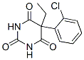 5-(o-Chlorophenyl)-5-ethyl-2,4,6(1H,3H,5H)-pyrimidinetrione Struktur