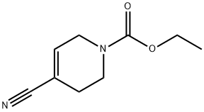 1(2H)-Pyridinecarboxylic  acid,  4-cyano-3,6-dihydro-,  ethyl  ester Struktur