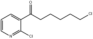 2-CHLORO-3-(6-CHLOROHEXANOYL)PYRIDINE Struktur