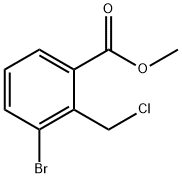 3-BROMO-2-CHLOROMETHYL-BENZOIC ACIDMETHYL ESTER Struktur