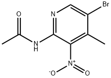 N-(4-bromo-5-methyl-6-nitrophenyl)acetamide Struktur