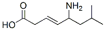 5-amino-7-methyl-3-octenoic acid Struktur