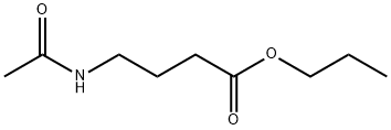 Butanoic  acid,  4-(acetylamino)-,  propyl  ester Struktur