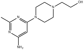 2-[4-(6-AMINO-2-METHYLPYRIMIDIN-4-YL)PIPERAZIN-1-YL]ETHANOL Struktur