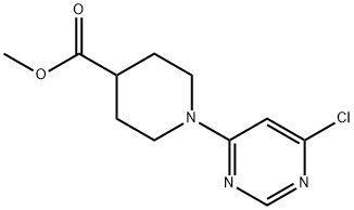 1-(6-CHLOROPYRIMIDIN-4-YL)PIPERIDINE-4-CARBOXYLIC ACID METHYL ESTER Struktur