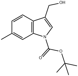 1-Boc-3-hydroxymethyl-6-methylindole Struktur