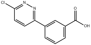 3-(6-Chloropyridazin-3-yl)benzoic acid Struktur