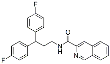 3-Isoquinolinecarboxamide,  N-[3,3-bis(4-fluorophenyl)propyl]- Struktur