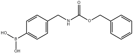 4-(Cbz-aminomethyl)phenyboronic acid Struktur