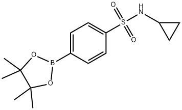 4-(N-CYCLOPROPYLSULFONAMIDE)PHENYLBORONIC ACID PINACOL ESTER Struktur