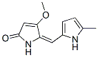 2H-Pyrrol-2-one,  1,5-dihydro-4-methoxy-5-[(5-methyl-1H-pyrrol-2-yl)methylene]- Struktur