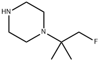 Piperazine,  1-(2-fluoro-1,1-dimethylethyl)- Struktur