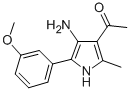 1-[4-amino-5-(3-methoxyphenyl)-2-methyl-1H-pyrrol-3-yl]ethanone Struktur