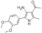 1-[4-amino-5-(3,4-dimethoxyphenyl)-2-methyl-1H-pyrrol-3-yl]ethanone Struktur