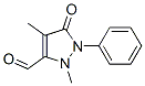 2,4-DIMETHYL-5-OXO-1-PHENYL-2,5-DIHYDRO-1H-PYRAZOLE-3-CARBALDEHYDE Struktur