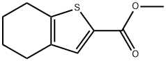 METHYL 4,5,6,7-TETRAHYDRO-1-BENZOTHIOPHENE-2-CARBOXYLATE Struktur