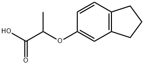 2-(INDAN-5-YLOXY)-PROPIONIC ACID Struktur