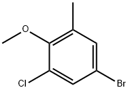 4-bromo-2-chloro-6-methylanisole Struktur