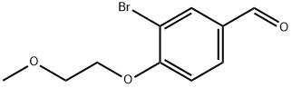 3-BroMo-4-(2-Methoxyethoxy)benzaldehyde Struktur