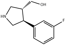 ((3R,4S)-4-(3-FLUOROPHENYL)PYRROLIDIN-3-YL)METHANOL Struktur