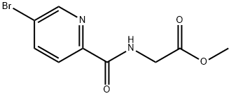 [(5-bromo-pyridine-2-carbonyl)-
amino]-acetic acid methyl ester Struktur