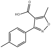 4-Isoxazolecarboxylic acid, 5-Methyl-3-(4-Methylphenyl)- Struktur