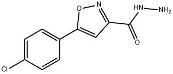 5-(4-CHLOROPHENYL)ISOXAZOLE-3-CARBOHYDRAZIDE Struktur