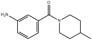 (3-AMINOPHENYL)(4-METHYL-1-PIPERIDINYL)METHANONE Struktur