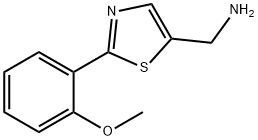 C-[2-(2-METHOXY-PHENYL)-THIAZOL-5-YL]-METHYLAMINE Struktur